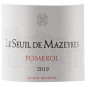 Le Seuil de Mazeyres 2019 Pomerol - Vin rouge de Bordeaux