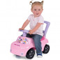 Smoby - Minnie - Porteur Auto - Fonction Trotteur - Volant Directionnel - Pour Enfant Des 10 Mois - Coffre a Jouets - 720532