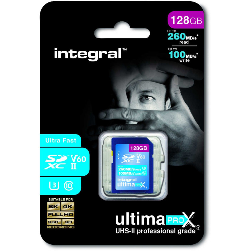 Carte mémoire INTEGRAL INSDX 128 G 260/100 U 2