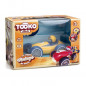 TOOKO - Ma premiere voiture telecommandee de course - Look Vintage - Des 3 ans - Coloris aleatoire : rouge ou jaune - 13 cm