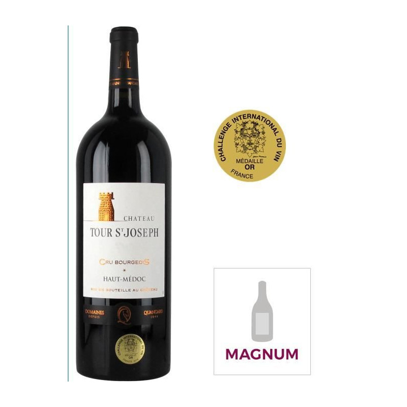 Magnum Chateau Tour Saint Joseph 2016 Haut-Medoc Cru Bourgeois - Vin rouge de Bordeaux