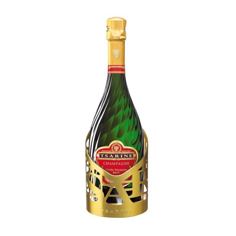 Champagne Tsarine Cuvee Premium avec photophore dore - 75 cl