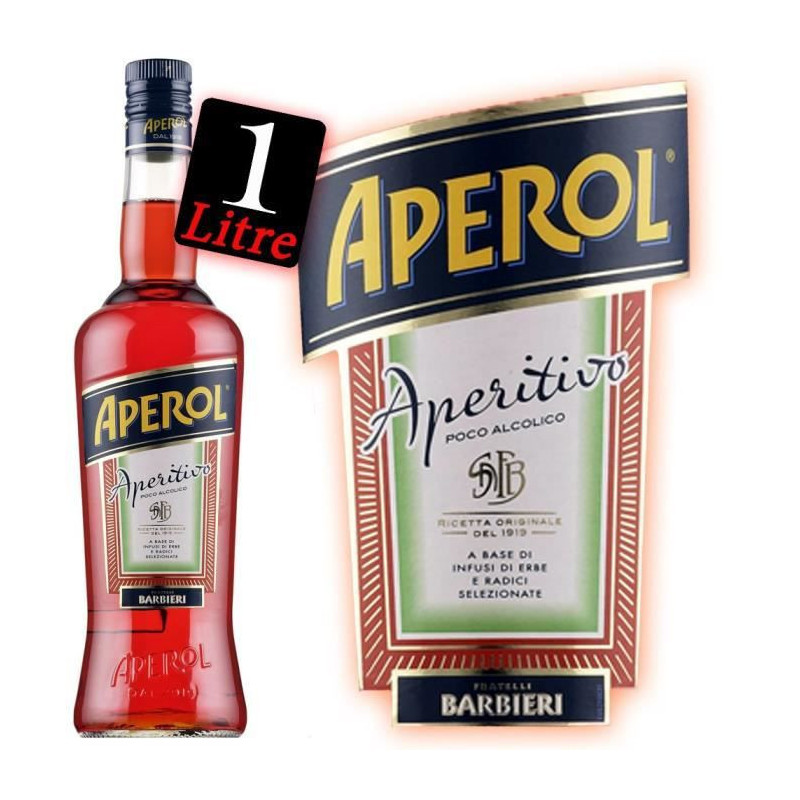 Aperol Barbieri - Aperitivo - Italie - 12.5%vol - 100cl