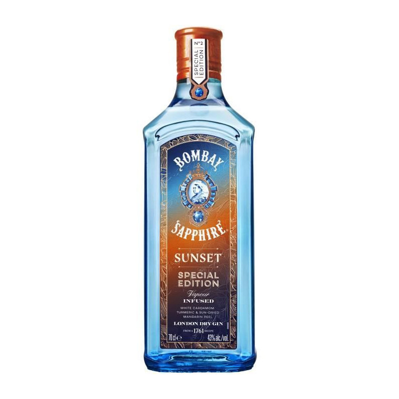 Bombay Sapphire - Sunset Edition Limitee - London Dry Gin - 40,0% Vol. - 70cl