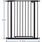 DREAMBABY Barriere de securite Extra Haute LIBERTY - Par pression - L 75/81 x H 93 cm - Noire