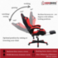 Chaise ergonomique de jeu ou de bureau Herzberg Rouge