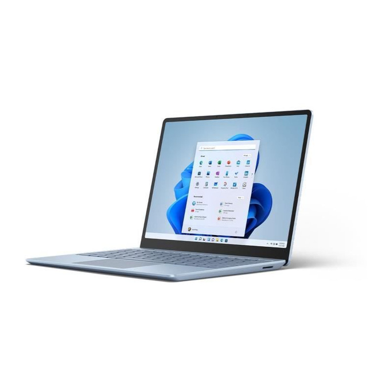 PC Portable - MICROSOFT - Surface Laptop Go 2 - 12,4 - Core i5 - RAM 8 Go - Stockage 256 Go - Windows 11 - AZERTY - Bleu Glacier