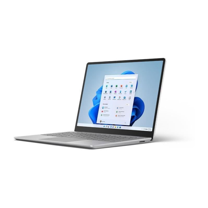 PC Portable - MICROSOFT - Surface Laptop Go 2 - 12,4 - Core i5 - RAM 8 Go - Stockage 256 Go - Windows 11 Famille - AZERTY - Plat