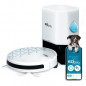 EZICOM - Aqua Xpert animal S450 - Robot aspirateur laveur connecte avec base de chargement aspirante - Navig+ - 150 min - 120 m2