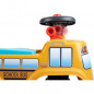 FALK - Porteur School Bus - assise ouvrante et volant directionnel avec klaxon