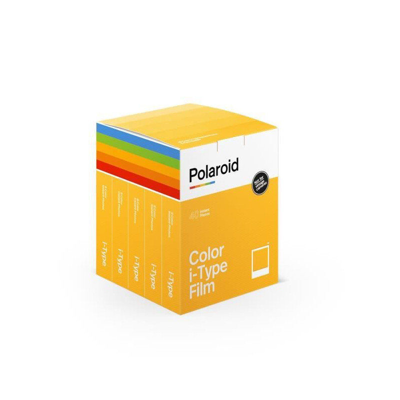 POLAROID - Multipack de films instantanes couleur i-Type - 40 films - ASA 640 - Developpement 10 mn - Cadre blanc