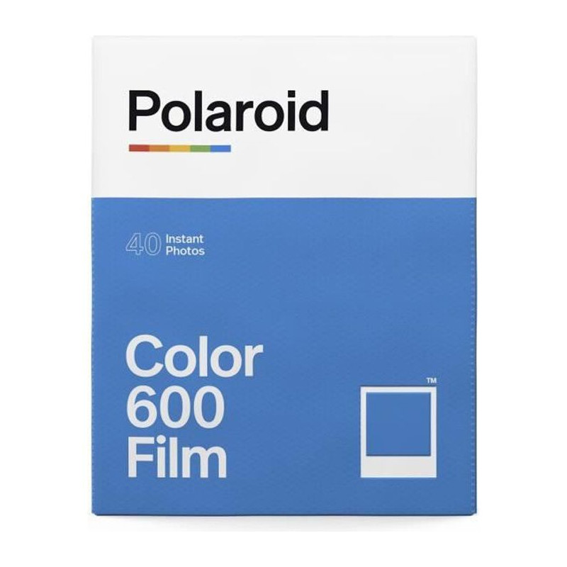POLAROID - Multipack de films instantanes couleur 600 - 40 films - ASA 640 - Developpement 10 mn - Cadre blanc