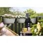ELHO - Pot de fleurs -  Vibia Campana Easy Hanger Medium - Blanc Soie - Balcon exterieur - L 24.1 x W 36 x H 26.5 cm
