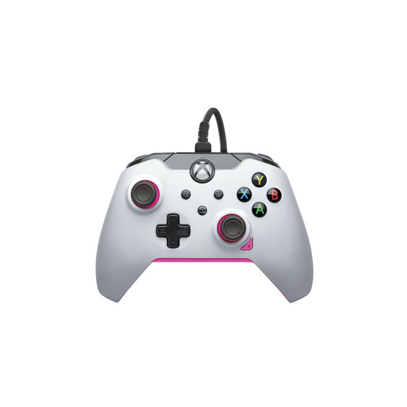 Manette filaire Pdp pour Xbox et PC Blanc et rose