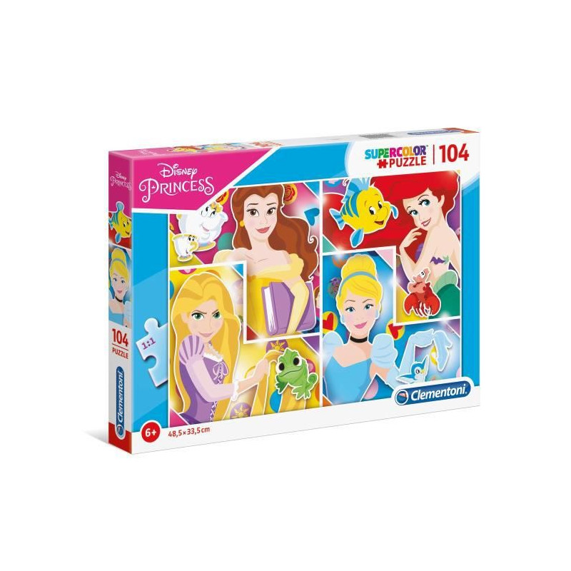 Clementoni puzzle Supercolor Disney Princess 104 Pieces (27146)