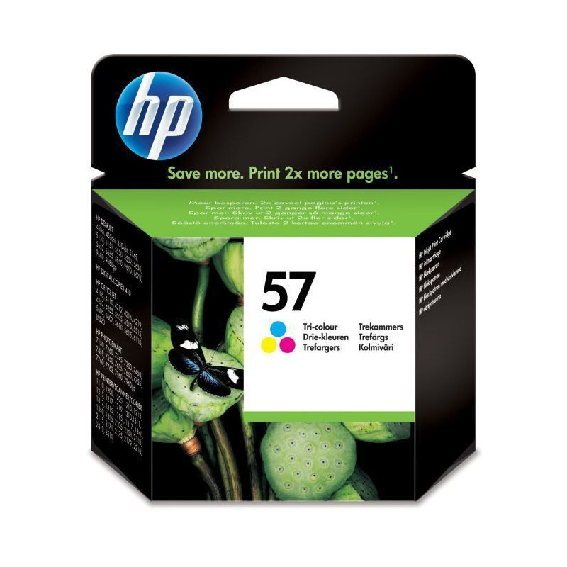 HP 57 cartouche dencre trois couleurs authentique pour HP PSC 1217/1311/1355 C6657AE