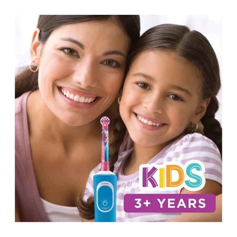 Oral-B Kids Brosse a Dents Electrique - La Reine Des Neiges - adaptee a partir de 3 ans, offre le nettoyage doux et efficace