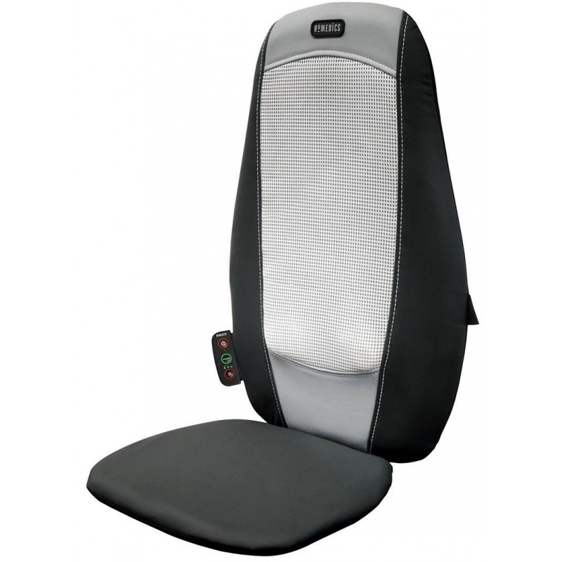 HoMedics SBM-195H - Protection de fauteuil massant pour le dos - Noir/Gris