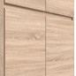ACADEMICA Armoire dangle de chambre style contemporain decor chene sonoma - L 80,5 cm