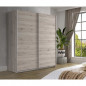 FINLANDEK Armoire de chambre ULOS style contemporain decor chene cendre clair - L 170,3 cm