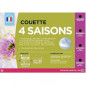 BLANREVE Couette 4 saisons - 140 x 200 cm - Blanc