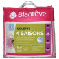 BLANREVE Couette 4 saisons - 200 x 200 cm - Blanc