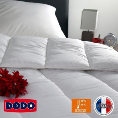 DODO - Housse de couette - 140x200 cm - Coton - Antibactérien - Blanc