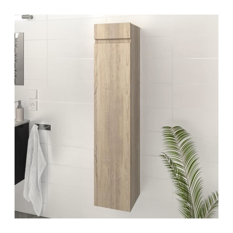 LUNA / LIMA Colonne de salle de bain L 25 cm - Decor chene sonoma