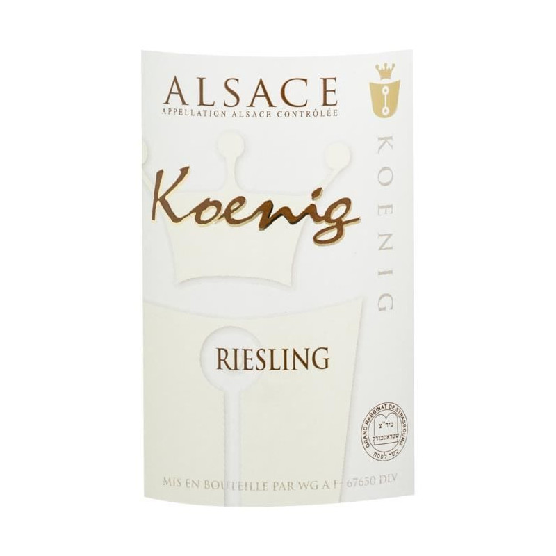 Koenig 2017 Riesling - Vin Blanc dAlsace Cascher