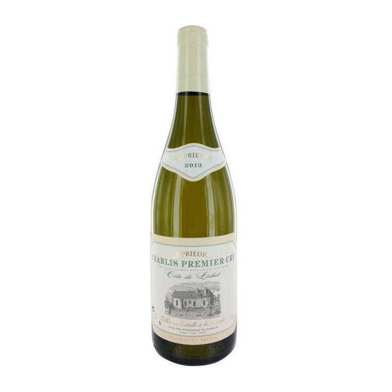 La Chablisienne Cote de Lechet Le Prieure 2013  Chablis - Vin blanc de Bourgogne