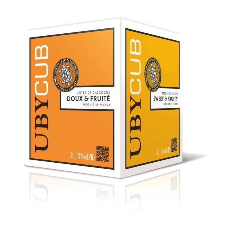 BIB 3L UBY CUB Cotes de Gascogne vin blanc doux