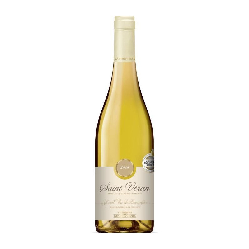 Vignerons des Grandes Vignes 2018 Saint-Veran - Vin blanc de Bourgogne