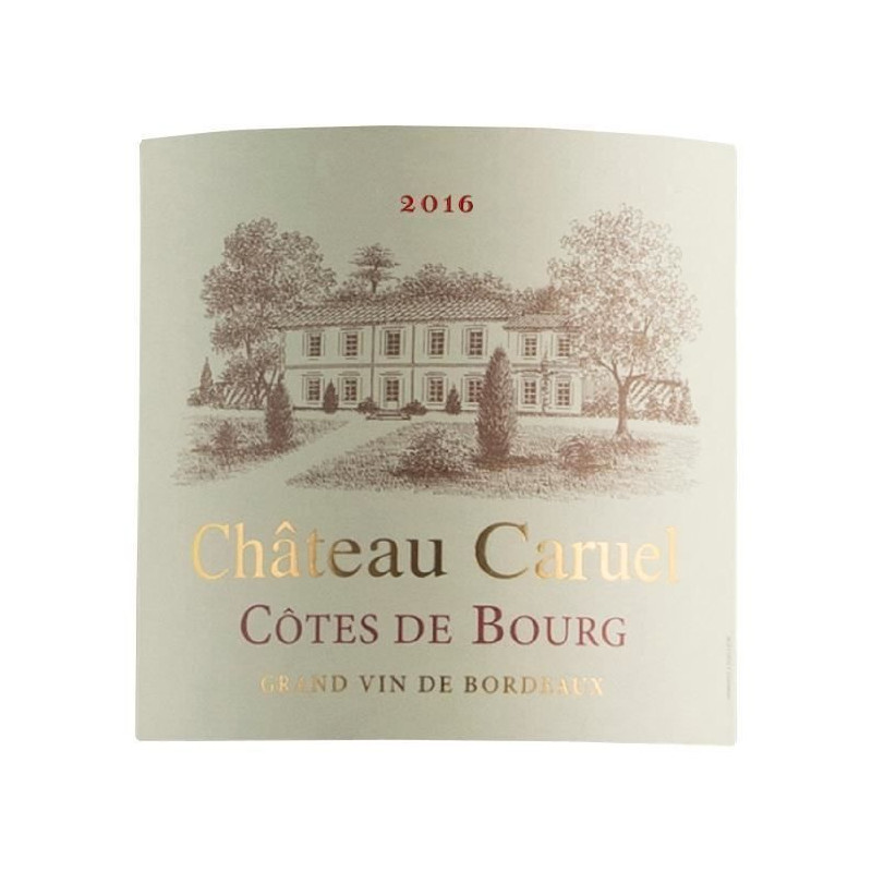 Chateau Caruel 2016 Cotes de Bourg - Vin rouge de Bordeaux
