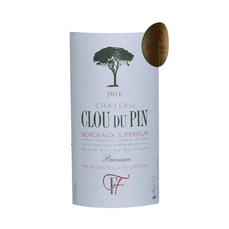 Chateau Clou du Pin 2016 Bordeaux - Vin rouge de Bordeaux
