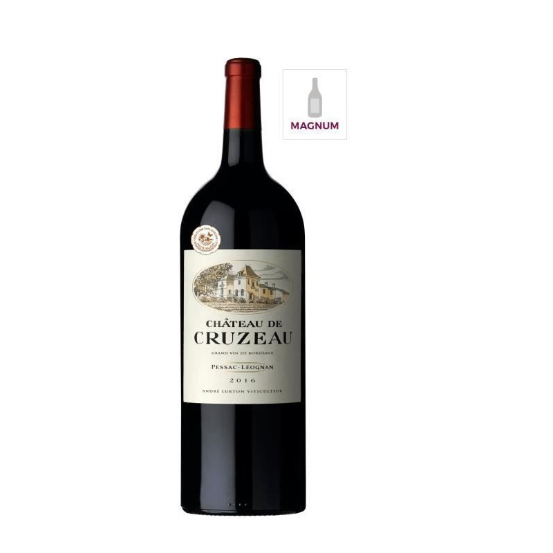 Magnum Chateau de Cruzeau 2016 Pessac Leognan - Vin Rouge de Bordeaux