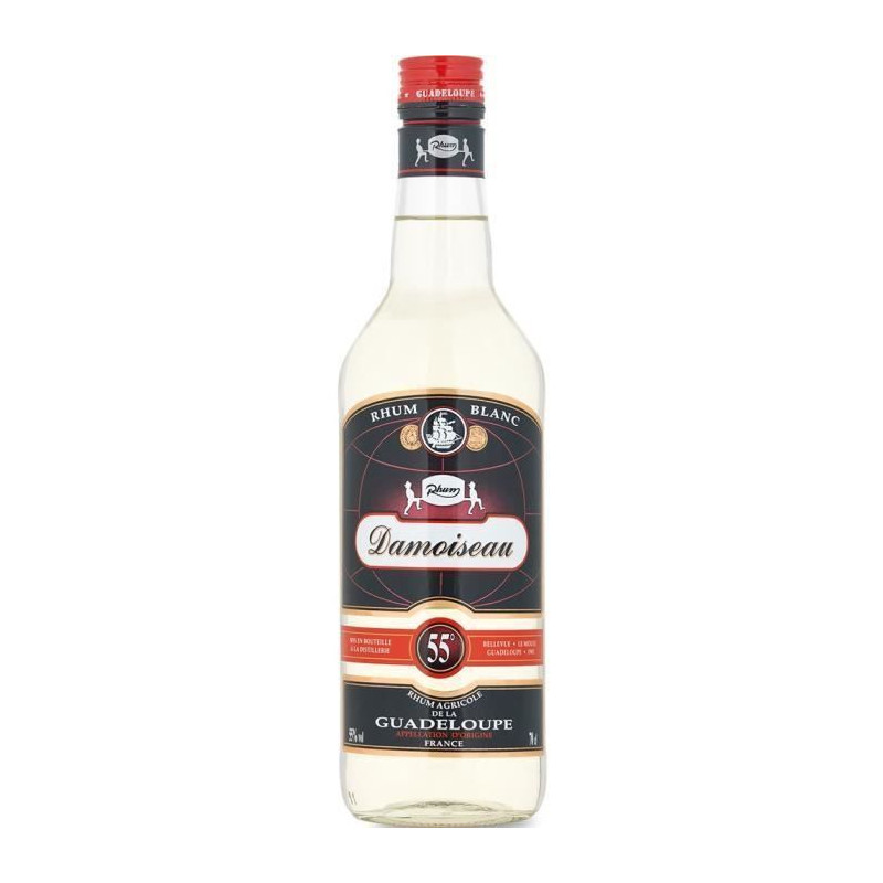 Rhum blanc Damoiseau - Rhum agricole - 55%vol - 70cl