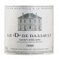 Le D de Dassault 2006 Saint Emilion - Vin rouge de Bordeaux