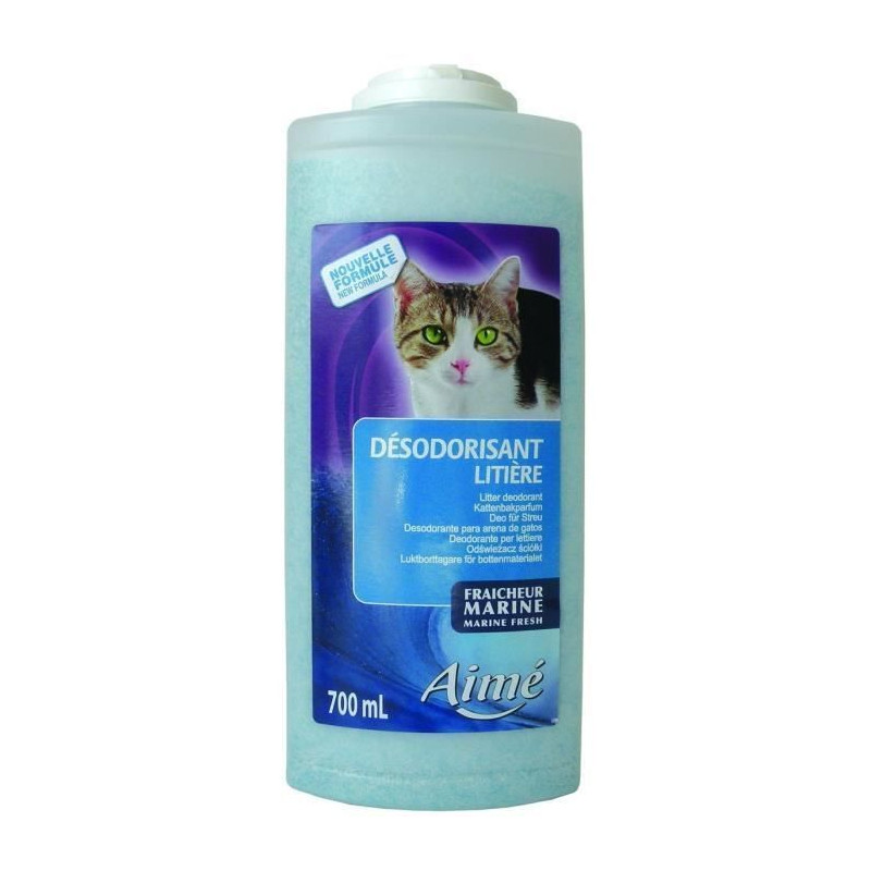 AIME Desodorisant pour litiere marine 700ml - Pour chat