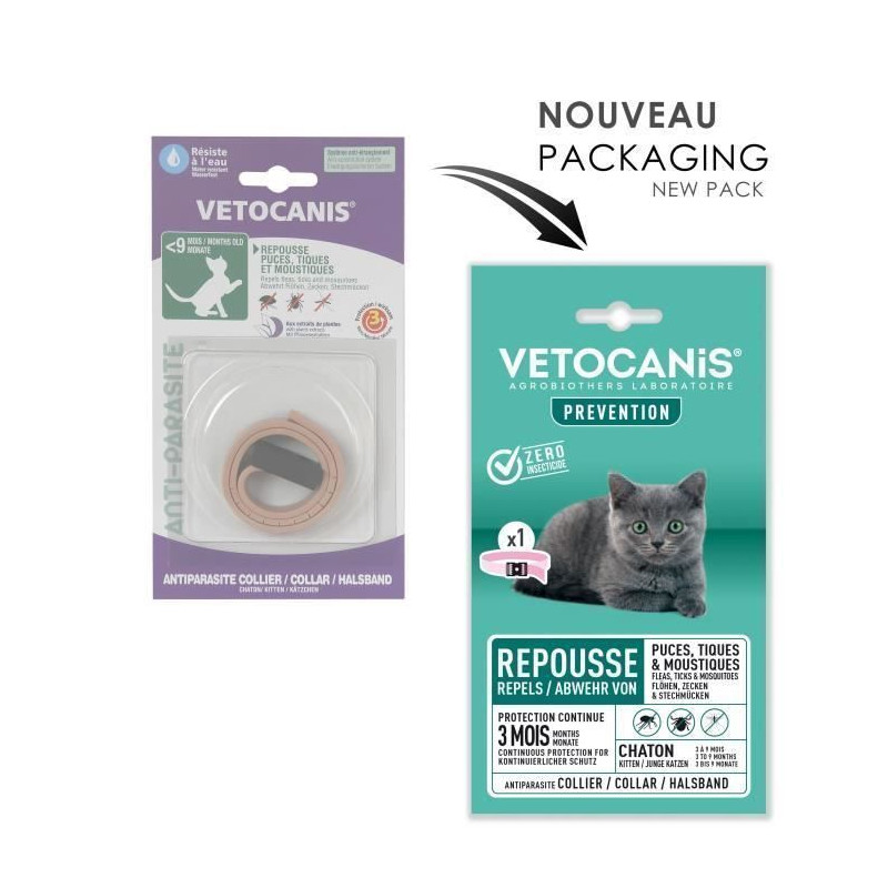 VETOCANIS Collier antiparasitaire Chaton