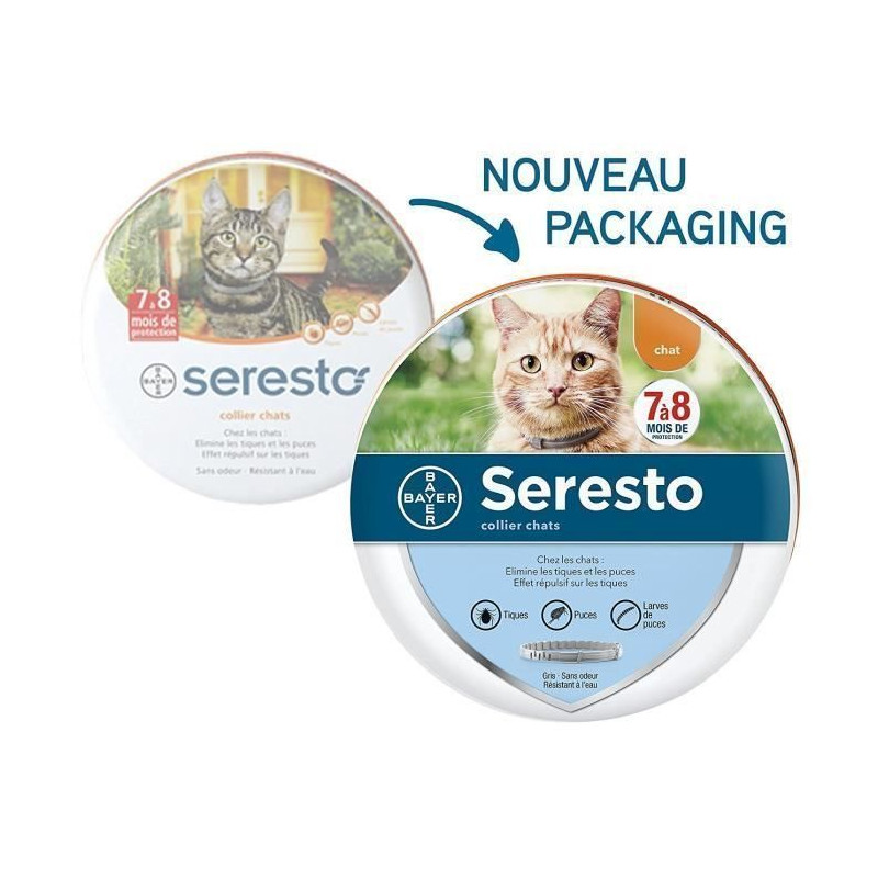 SERESTO Collier antiparasitaire - Pour chat
