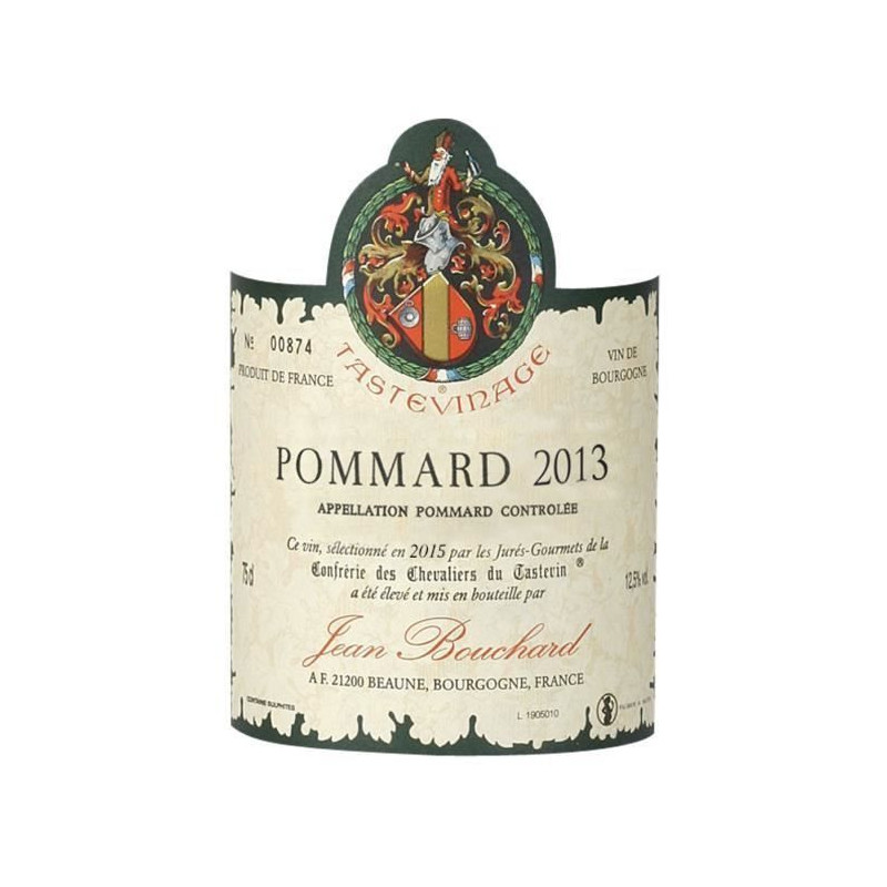 Jean Bouchard Tastevine 2013 Pommard - Vin rouge de Bourgogne