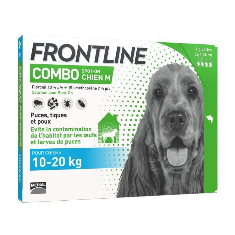 FRONTLINE Combo chien - 10-20kg - 4 pipettes