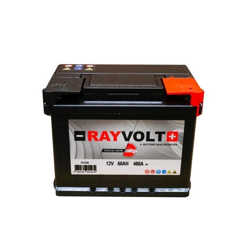 Batterie auto RAYVOLT RV2B 60A 480A