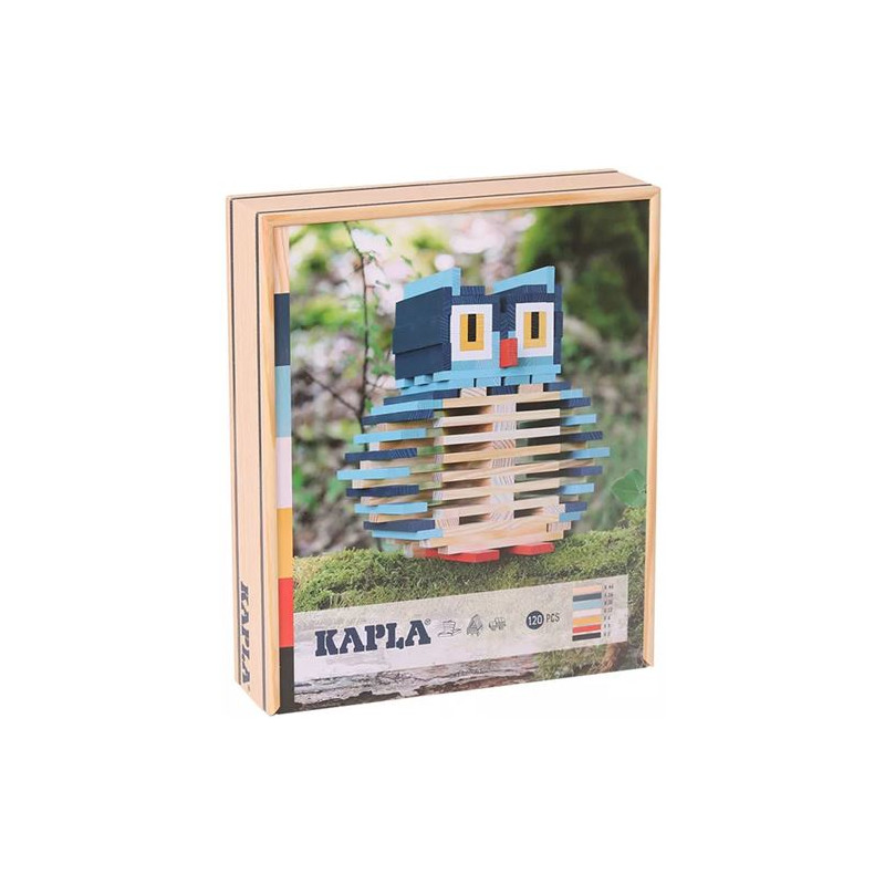 Kapla - Coffret de 100 planchettes multicolores - jeu de construction