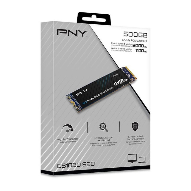 PNY - CS1030 - SSD - 500 Go - M.2 2280 - M280CS1030-500-RB