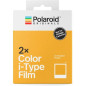 Polaroid - Double pack de films instantanés couleur i-Type - 16 films - ASA 640 - Développement 10 mn - Cadre blanc