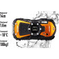 RICOH WG 80 Appareil Photo Compact Orange Etanche, 16 Megapixels, Robuste, Vidéo et Eclairage led