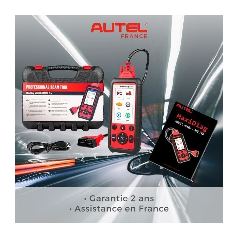 Autel MD808 PRO Valise diagnostic-Version Europe-Assistance en France-2 ans de garantie