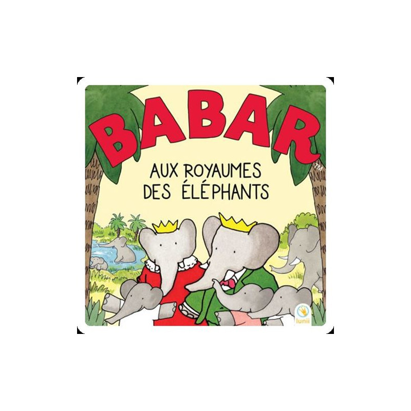 Conteuse d’histoires Lunii Coffret Album Babar Aux Royaumes des Éléphants