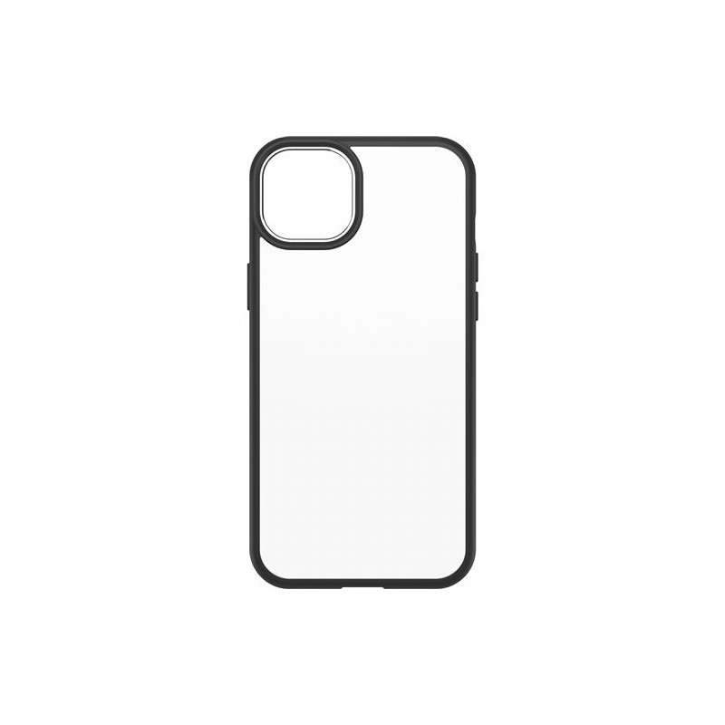 Coque antichoc OtterBox React pour iPhone 14 Plus Transparent avec contours noirs